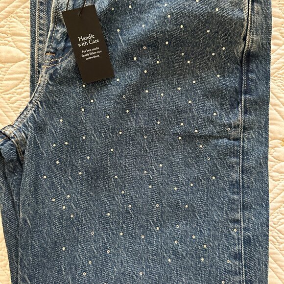 Abercrombie Crystal Embellished 90s Jean - Picture 3 of 6